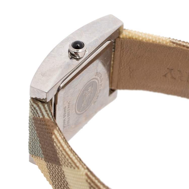 Pre Owned Burberry Blue Stainless Steel BU4312 Women's Wristwatch 22 mm