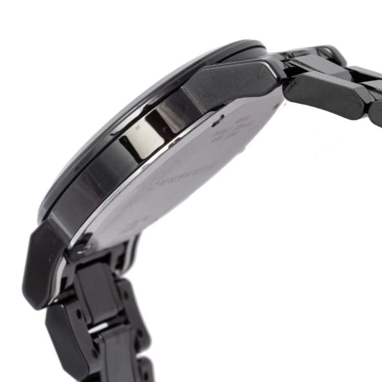 Pre Owned Burberry Black Ceramic BU9181 Women's Wristwatch 34 mm