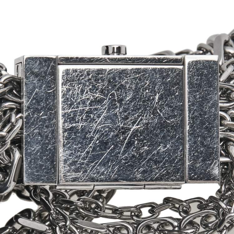 Pre Owned Burberry Silver Stainless Steel BU5600 Women's Wristwatch 20 mm