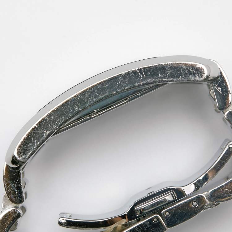 Pre Owned Burberry Silver Stainless Steel BU1090 Women's Wristwatch 25 mm