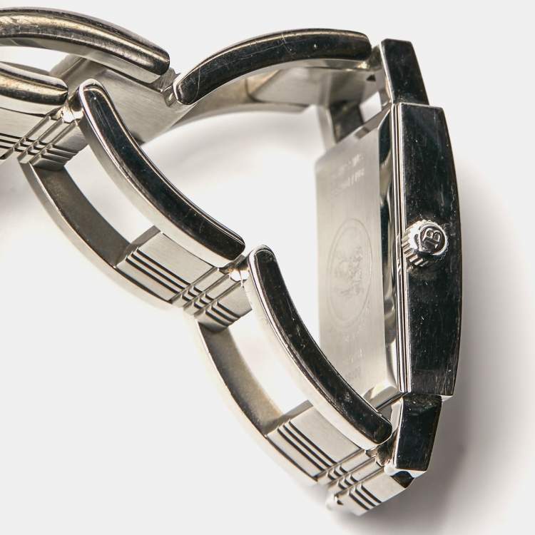 Pre Owned Burberry Black Stainless Steel BU4207 Women's Wristwatch 16 mm