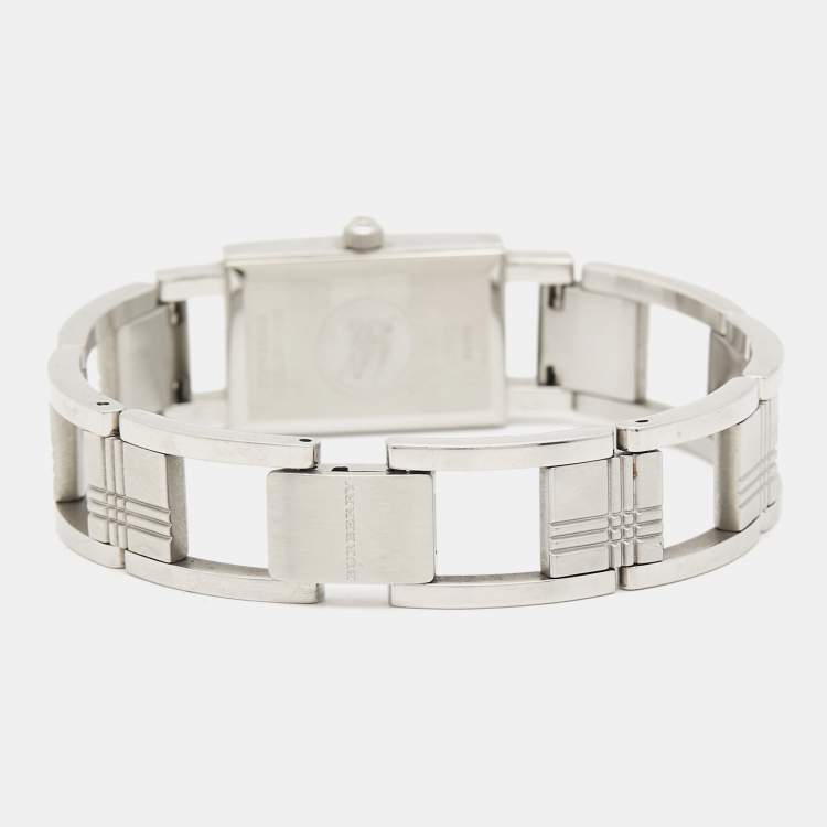 Pre Owned Burberry Black Stainless Steel BU4207 Women's Wristwatch 16 mm