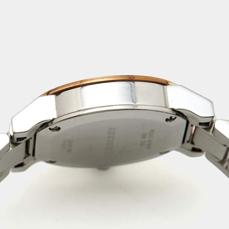 Pre Owned Burberry Silver Two-Tone Stainless Steel BU9205 Women's Wristwatch 26 mm
