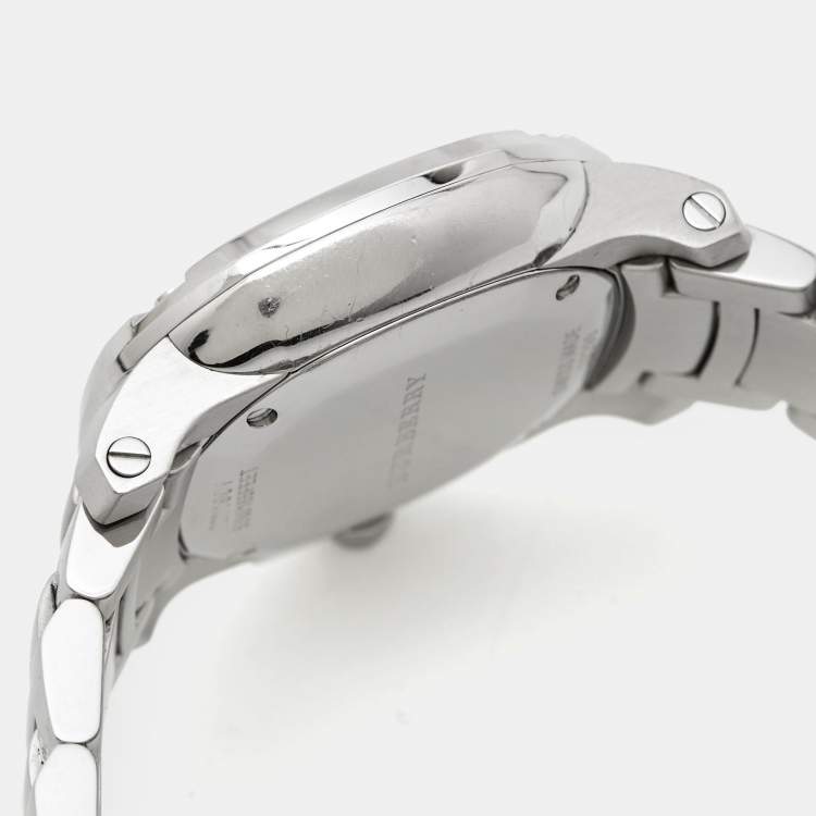 Pre Owned Burberry Mother Of Pearl Stainless Steel Diamond The Britain BBY1801 Women's Wristwatch 32 mm