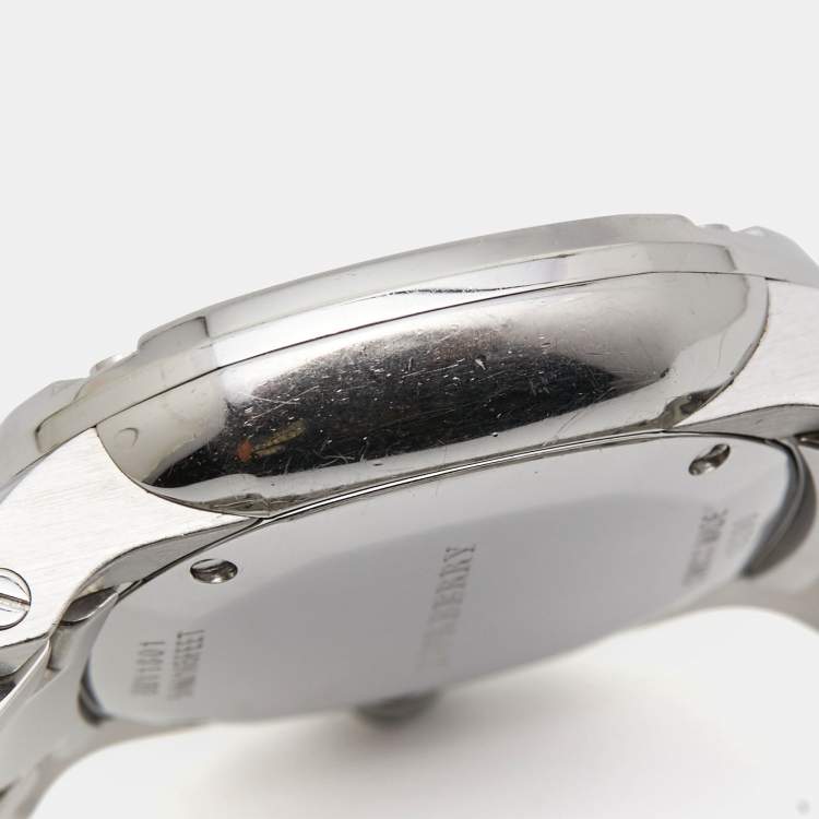 Pre Owned Burberry Mother Of Pearl Stainless Steel Diamond The Britain BBY1801 Women's Wristwatch 32 mm