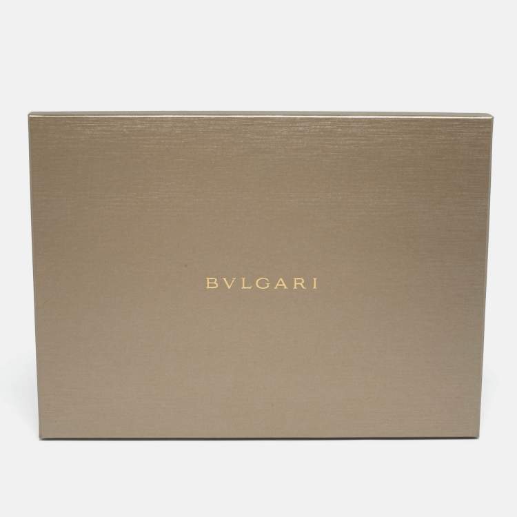 Pre Owned Bvlgari Off White Logomania Lettere Maxi Silk & Wool Stole