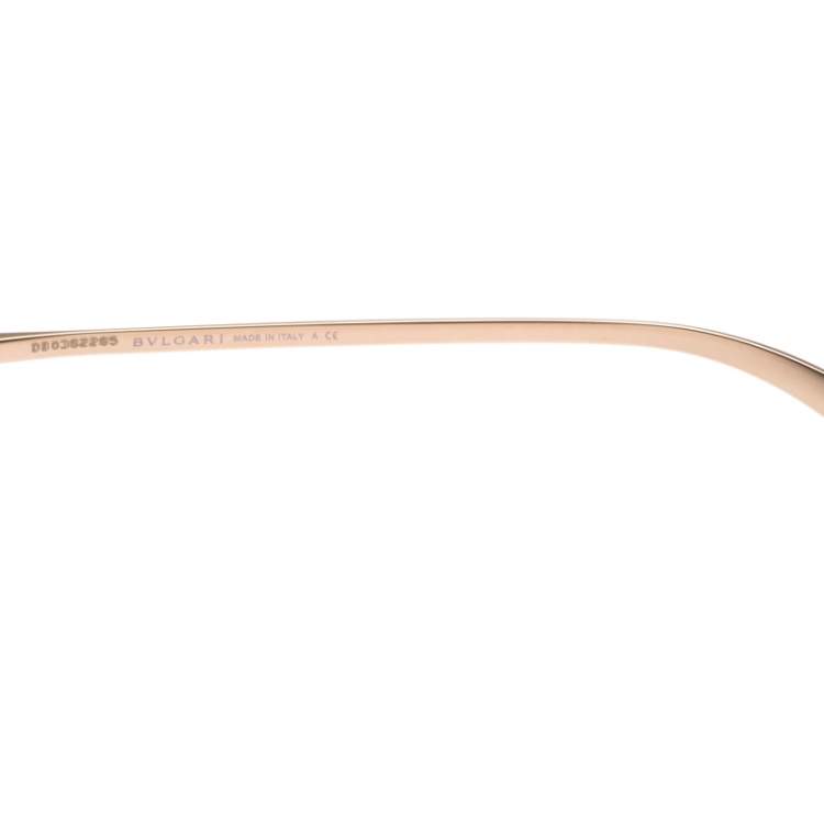 Pre Owned Bvlgari Bronze/Black Gradient 6103 Serpenteyes Geometric Sunglasses