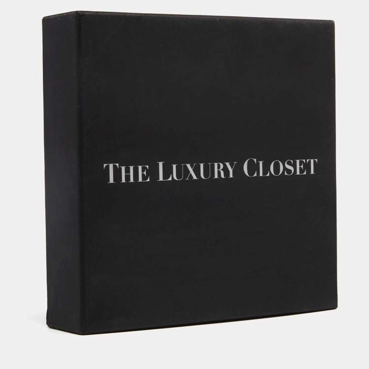 Pre Owned Bvlgari Fortuna Grande Sterling Silver Pendant Black Cord Necklace