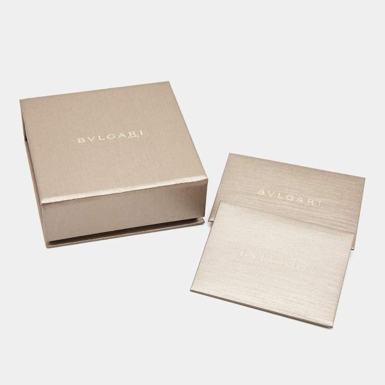 Pre Owned Bvlgari Serpenti Forever Enamel Gold Tone Cord Bracelet