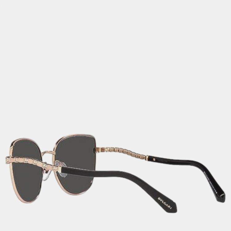 Pre Owned Bvlgari Black Full Rim Sunglasses