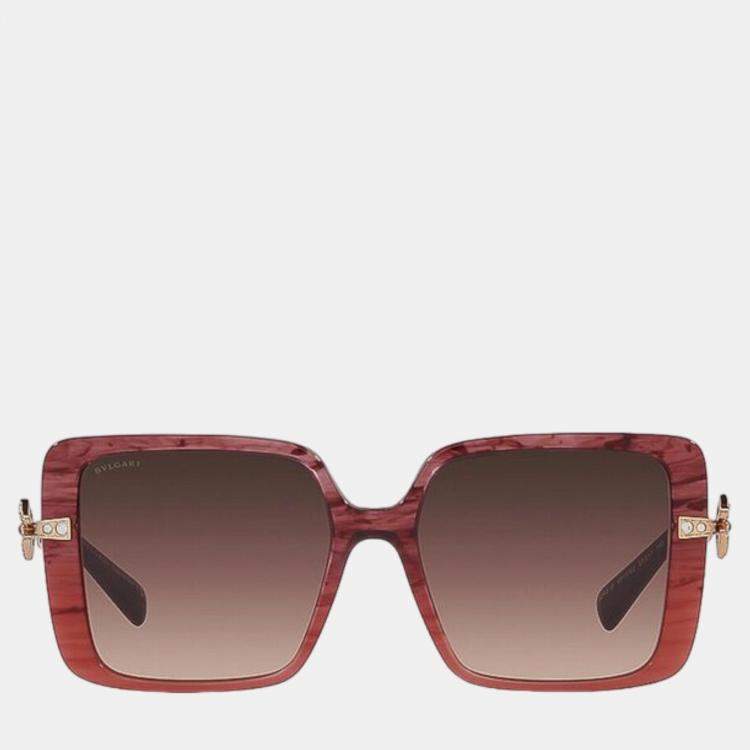 Bvlgari red sunglasses best sale