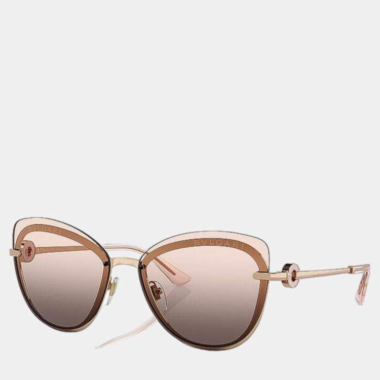 Pre Owned Bvlgari Brown Full Rim Sunglasses