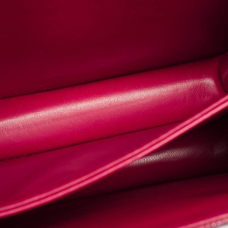 Pre Owned Bvlgari Red Karung Serpenti Forever Flap Top Handle Bag