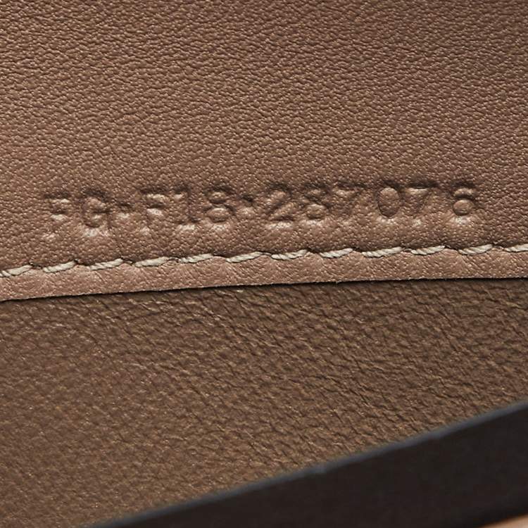 Pre Owned Bvlgari Bronze Leather Zip Continental Wallet