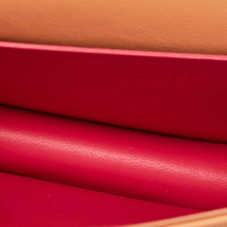 Pre Owned Bvlgari Beige/Peach Raffia and Leather Mini Serpenti Forever Crossbody Bag