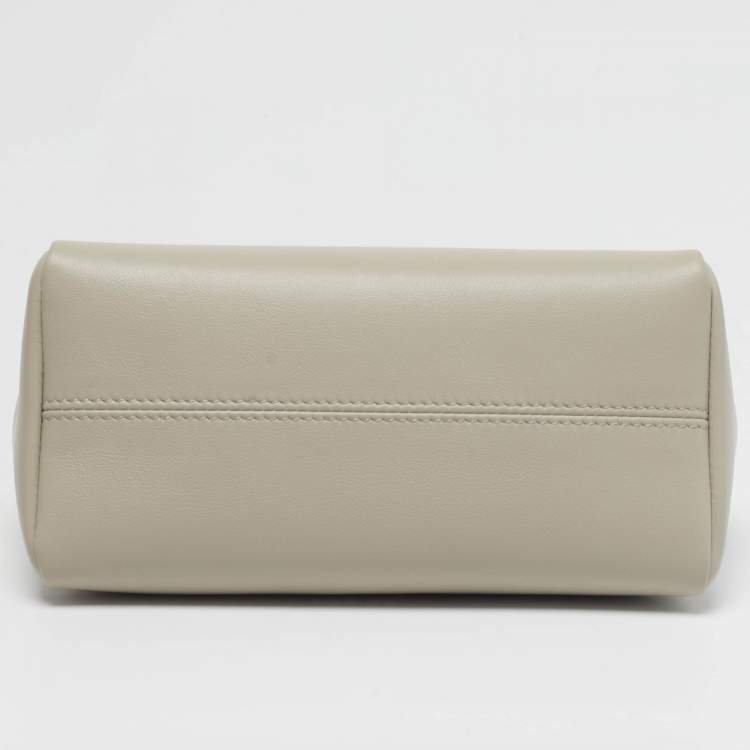 Pre Owned Bvlgari Serpenti Small Beige Leather Pouch