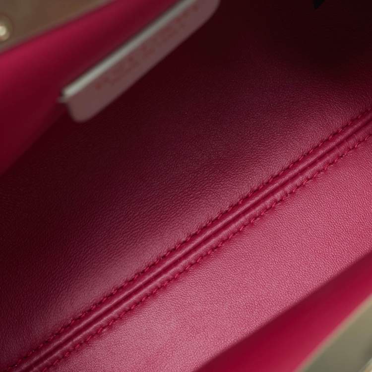 Pre Owned Bvlgari Serpenti Small Beige Leather Pouch