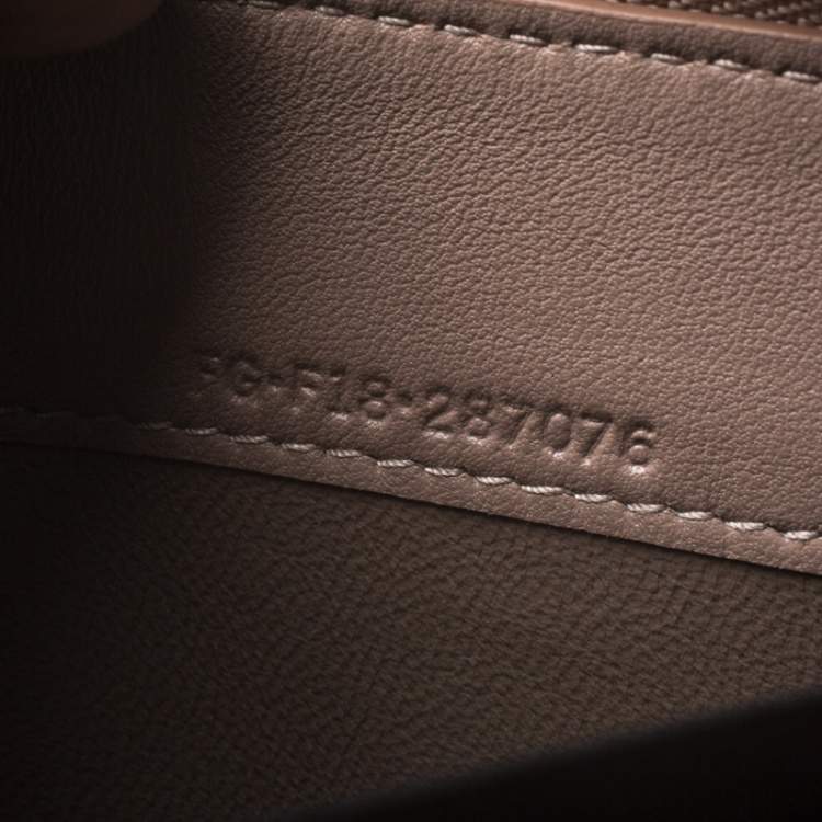 Pre Owned Bvlgari Metallic Bronze Leather Zip Around Wallet