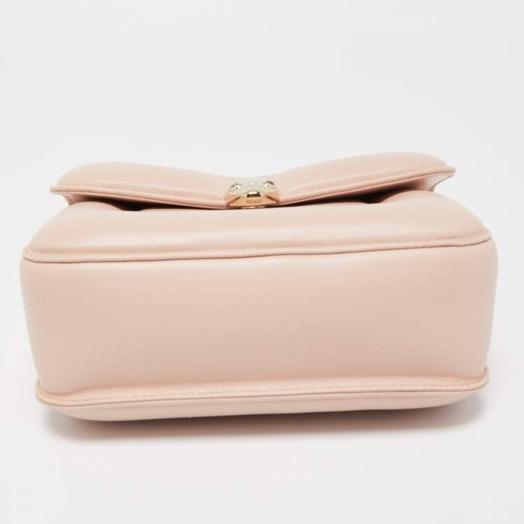 Pre Owned Bvlgari x Mary Katrantzou Light Pink Leather Serpenti Metamorphosis Bag