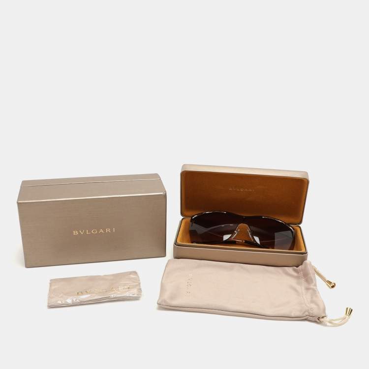 Pre Owned Bvlgari Black Gradient Serpenti BV6138 Sunglasses 