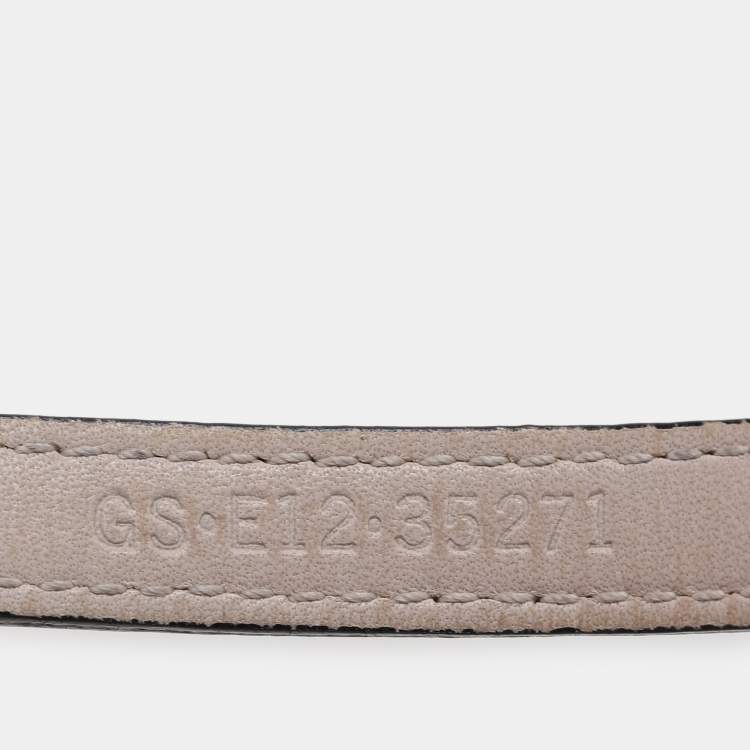 Pre Owned Bvlgari Metallic Leather Serpenti Forever Wrap Bracelet