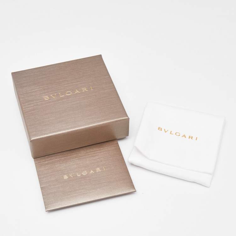 Pre Owned Bvlgari Serpenti Forever Ename Leather Gold Tone Bracelet