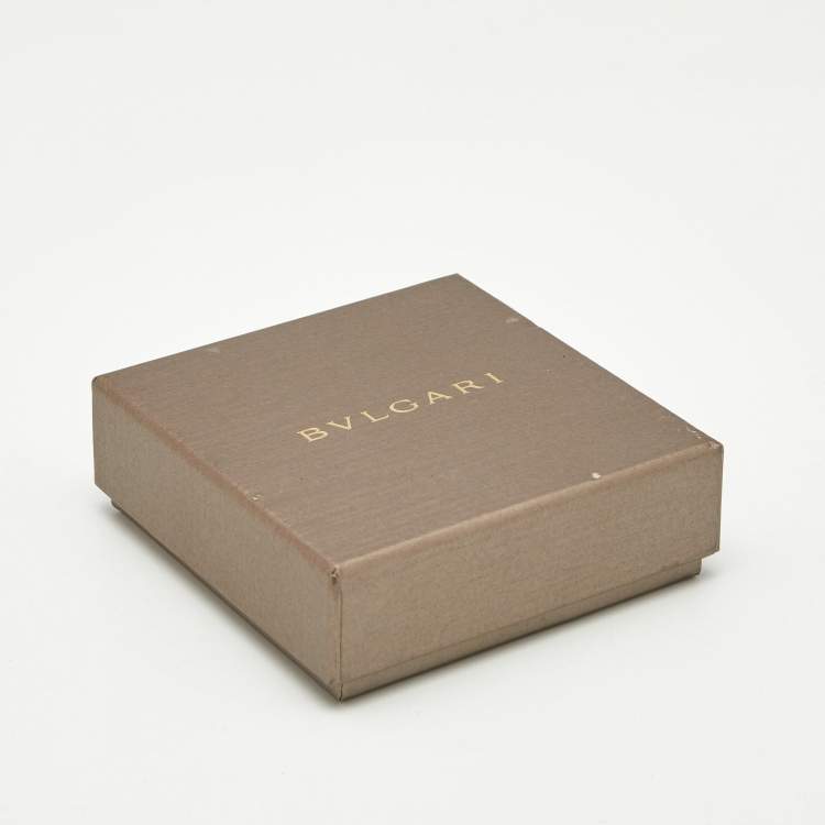 Pre Owned Bvlgari Serpenti Forever Enamel Silver Tone Cord Bracelet