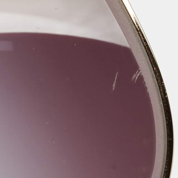 Pre Owned Bvlgari Black Gradient 6102 B Serpenti Cat Eye Sunglasses