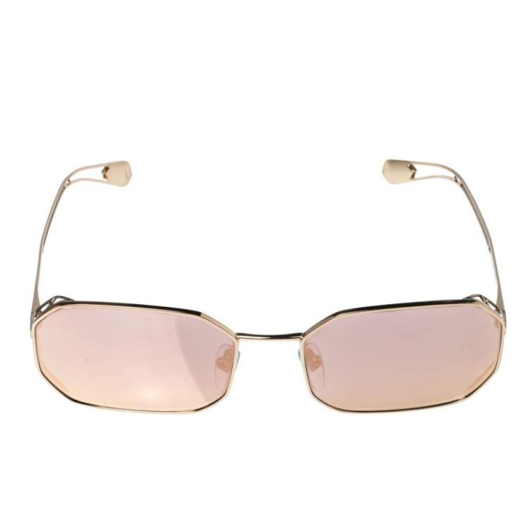 Bvlgari rose gold top sunglasses