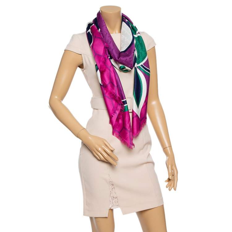 Bvlgari Multicolor Floral Print Silk Scarf Bvlgari | TLC