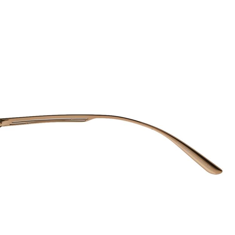 Pre Owned Bvlgari Rose Gold/ Grey Mirrored BV6118 B.Zero1 PureVibes Cat-Eye Sunglasses