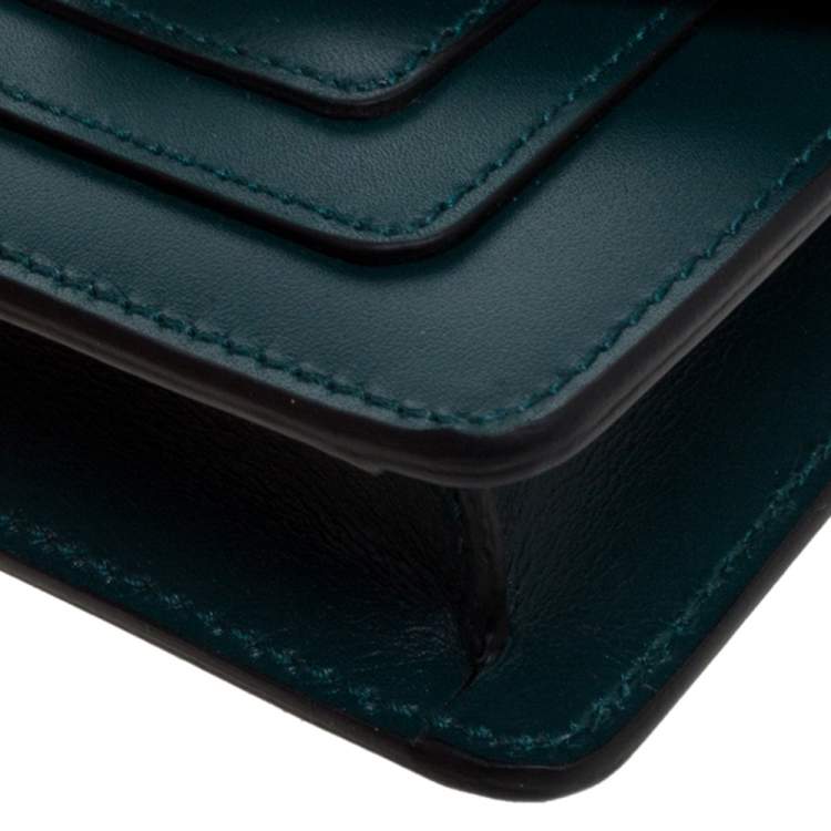 Pre Owned Bvlgari Green Leather Serpenti Forever Charm