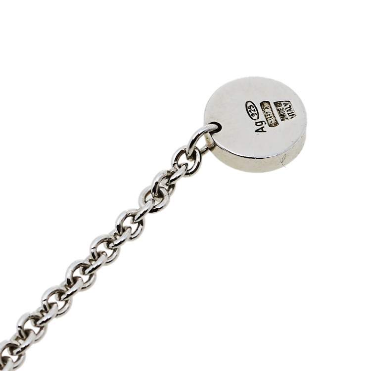 Pre Owned Bvlgari Save the Children B.Zero1 Ceramic Silver Pendant Necklace