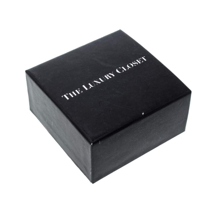 Pre Owned Bvlgari Divas' Dream Metallic Studded Leather Double Wrap Bracelet