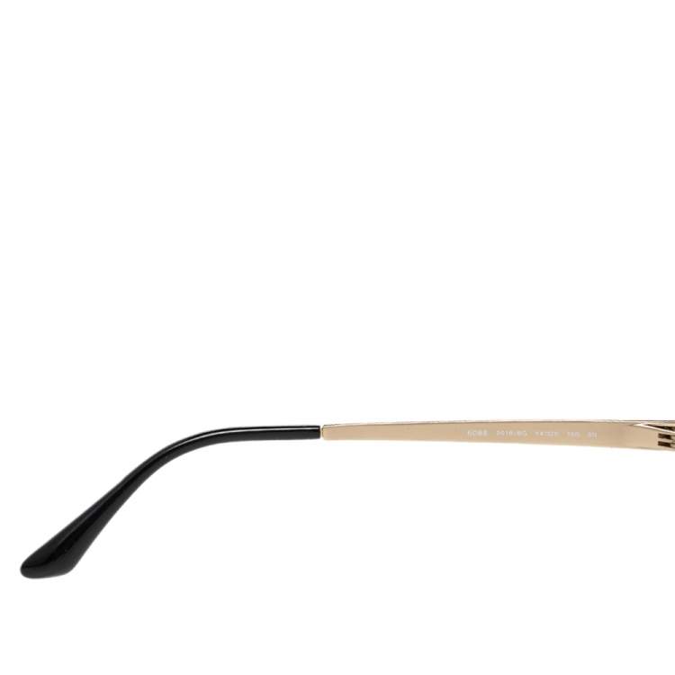 Pre Owned Bvlgari Black 6088 Gradient Round Sunglasses