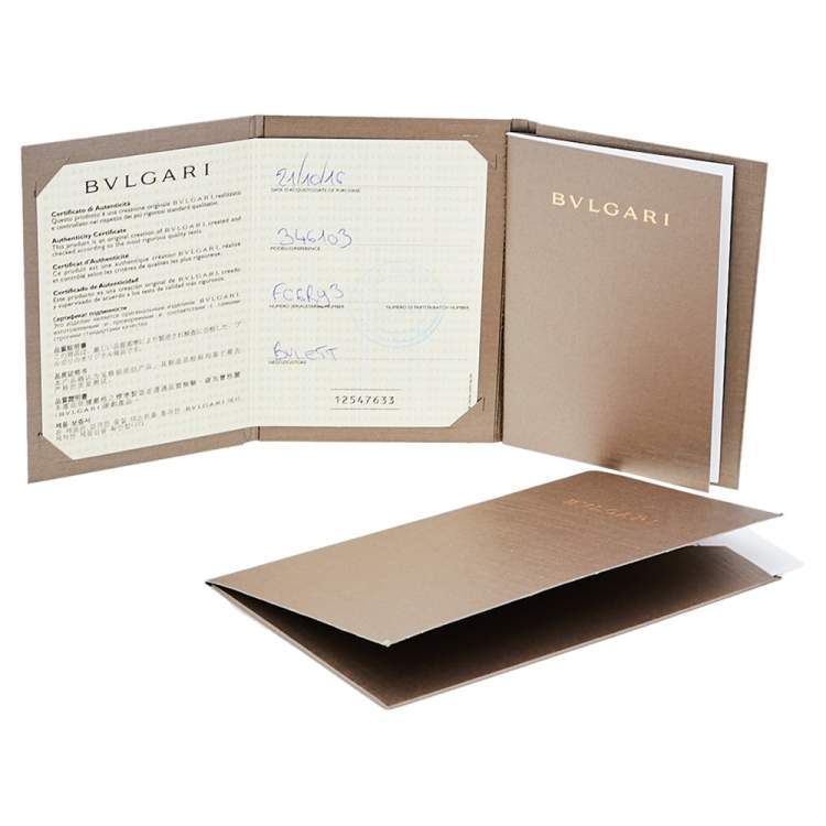 Pre Owned Bvlgari Save the Children 1-Band Silver and Black Ceramic Ring Size EU 58