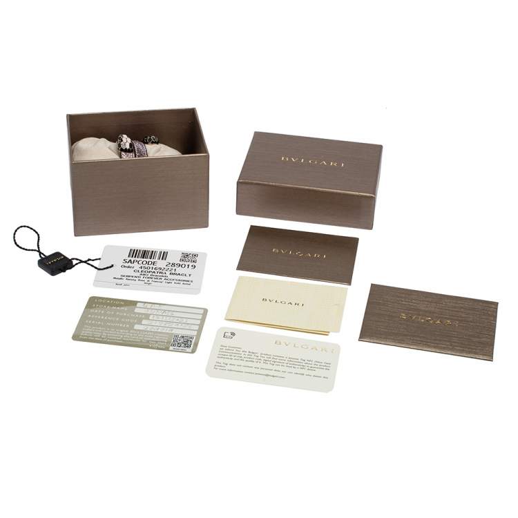 Pre Owned Bvlgari Serpenti Forever Rosa di Francia Multi-Coiled Rigid Cleopatra Bracelet