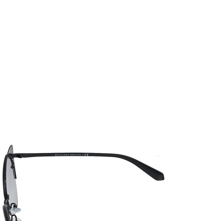 Pre Owned Bvlgari Black / Grey Gradient Serpenti BV 6096 Cat Eye Sunglasses