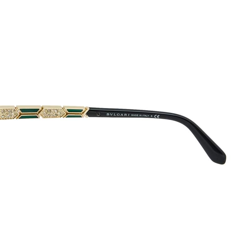 Pre Owned Bvlgari Bicolor/Black Gradient BV8181 Rectangle Sunglasses