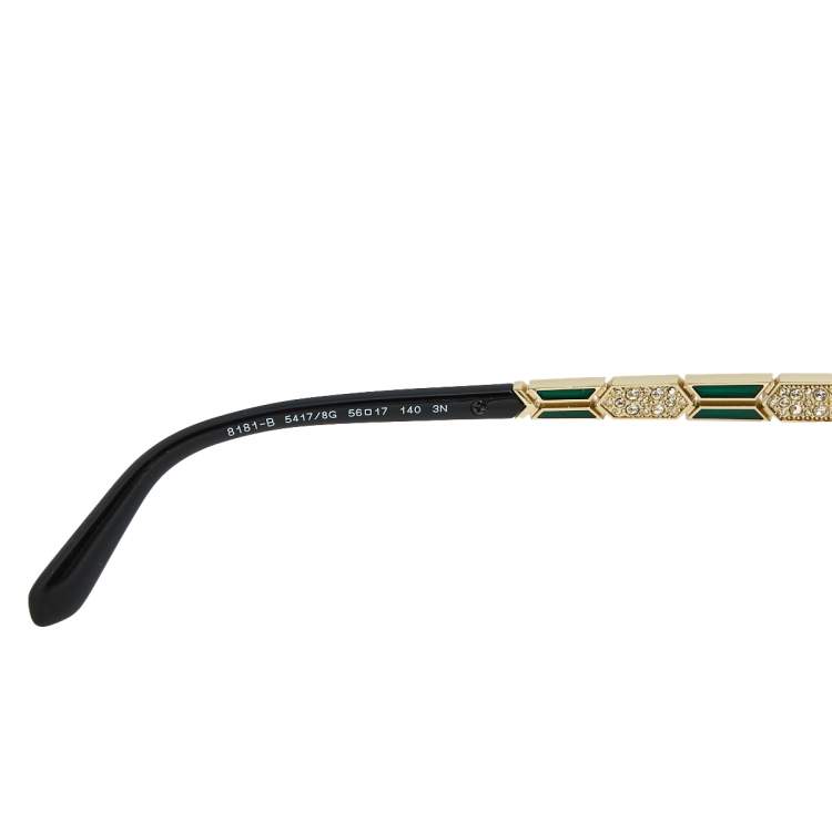 Pre Owned Bvlgari Bicolor/Black Gradient BV8181 Rectangle Sunglasses