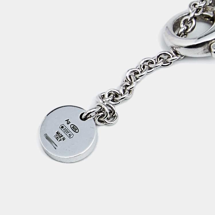 Pre Owned Bvlgari Save the Children Onyx Ruby Sterling Silver Necklace