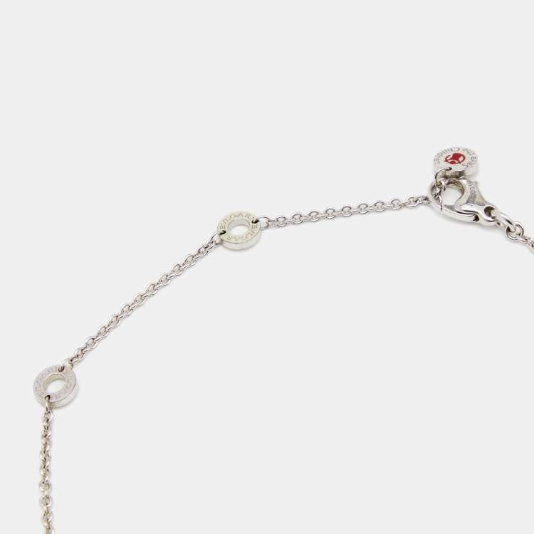 Pre Owned Bvlgari B.Zero1 Save The Children Black Ceramic Sterling Silver Pendant Necklace