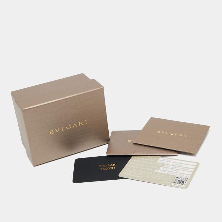 Pre Owned Bvlgari Serpenti Forever Amaranth Garnet Red Leather Bracelet