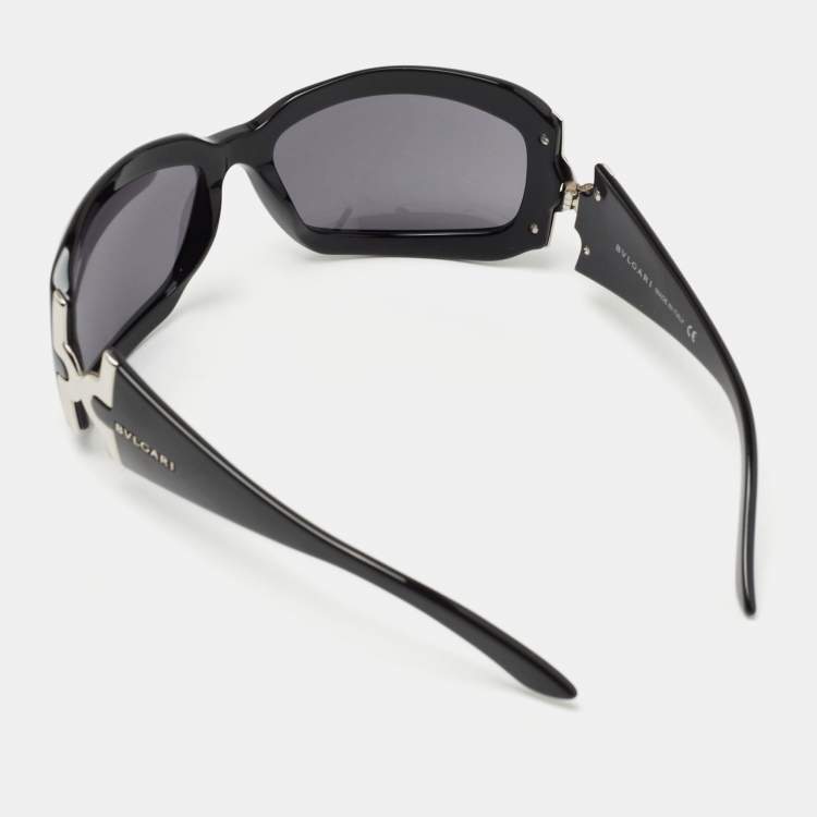Pre Owned Bvlgari Black 860 Gradient Square Sunglasses