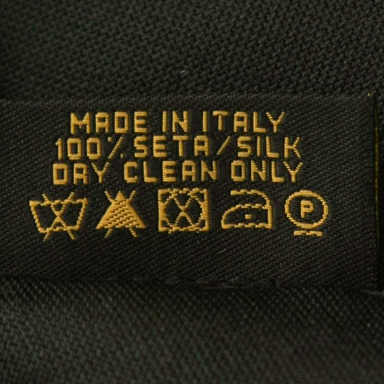 Pre Owned Bvlgari Black Logomania Silk Shawl