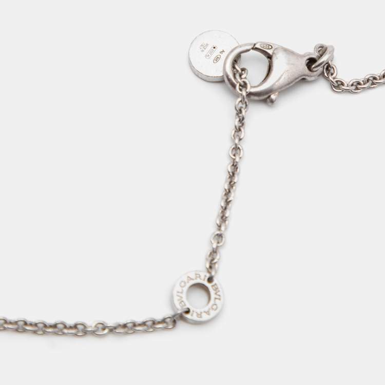 Pre Owned Bvlgari  B.Zero1 Save The Children Ceramic Sterling Silver Pendant Necklace