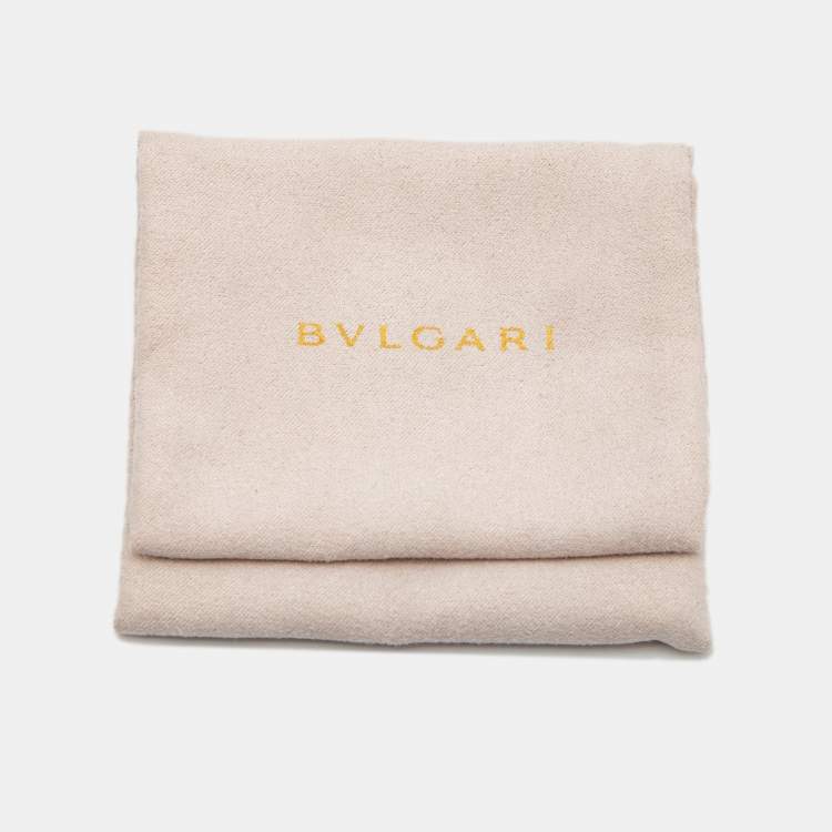 Pre Owned Bvlgari Serpenti Enamel Gold Tone Adjustable Cord Bracelet