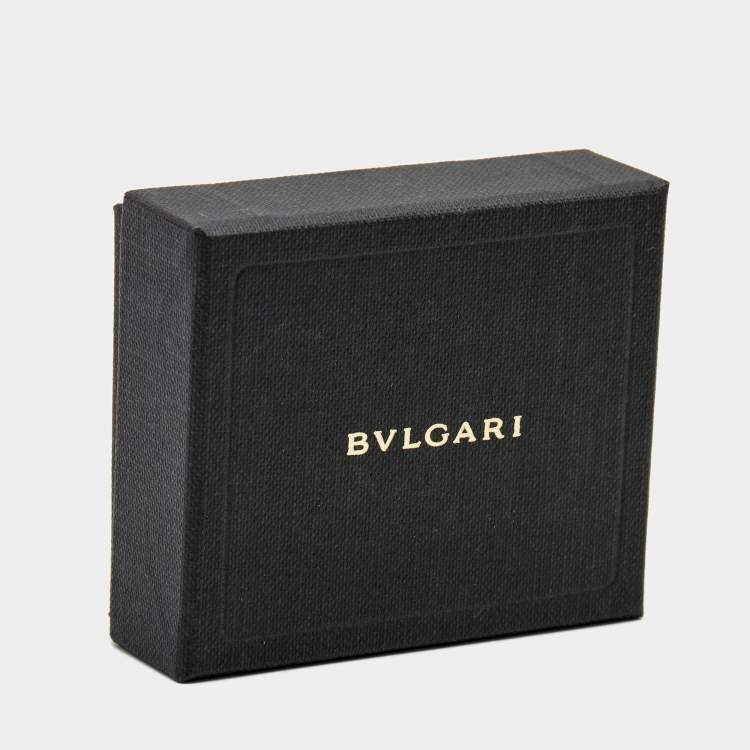 Pre Owned Bvlgari Serpenti Forever Enamel Leather Gold Tone Bracelet