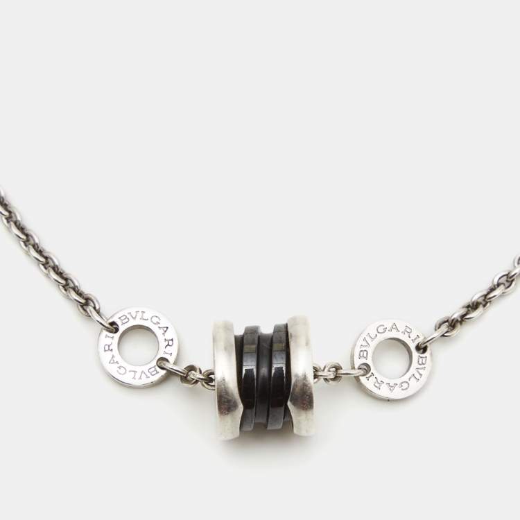 Pre Owned Bvlgari B.zero1 Save The Children Sterling Silver Bracelet