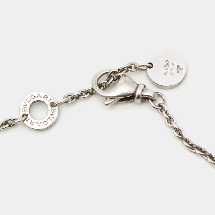 Pre Owned Bvlgari B.zero1 Save The Children Sterling Silver Bracelet